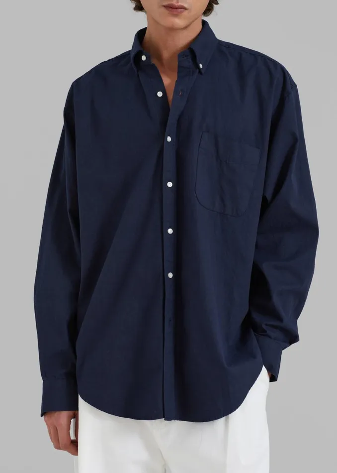 Men The Frankie Shop Tops Sinclair Shirt Navy