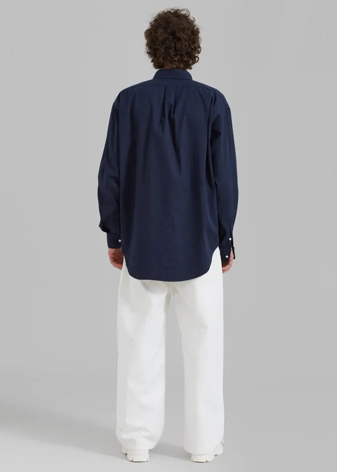Men The Frankie Shop Tops Sinclair Shirt Navy