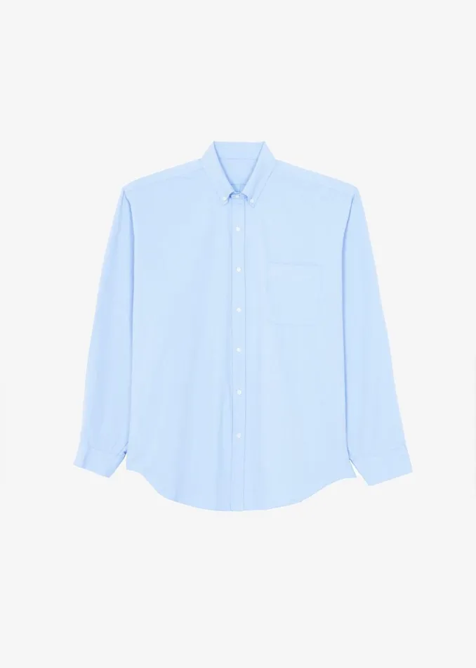 Men The Frankie Shop Tops Sinclair Shirt Sky Blue