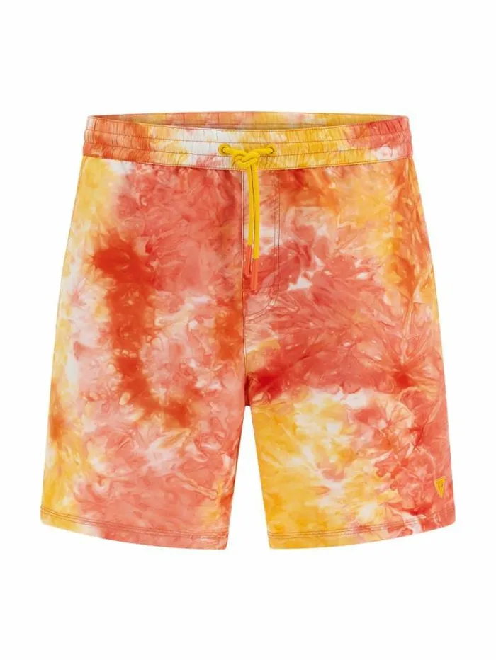 Men Tie Dye Medium Swim Trunk Multicolor Pattern Guess Beachwear