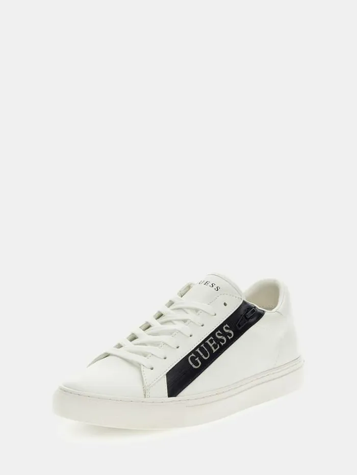 Men Todi Lettering Logo Sneakers White Guess Shoes