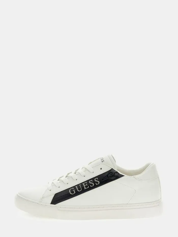 Men Todi Lettering Logo Sneakers White Guess Shoes