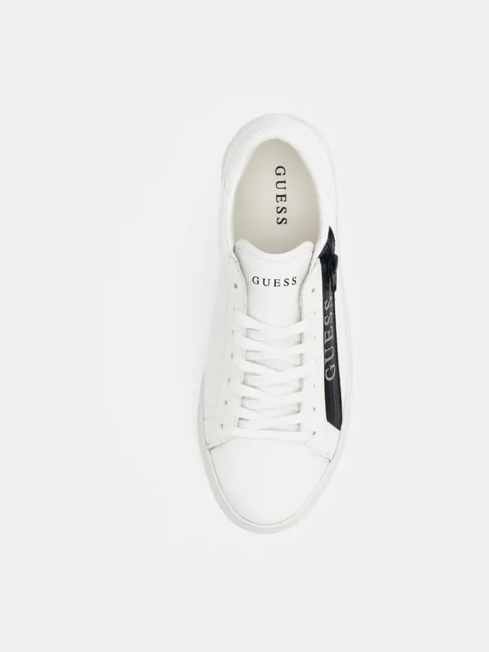 Men Todi Lettering Logo Sneakers White Guess Shoes