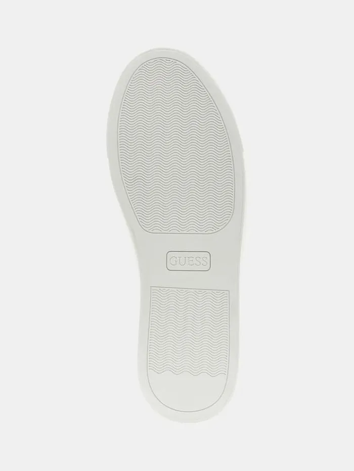 Men Todi Lettering Logo Sneakers White Guess Shoes