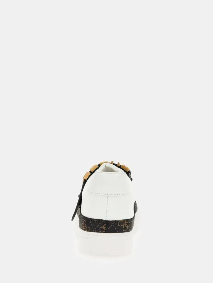 Men Trani 4g Logo Sneakers White Guess Shoes