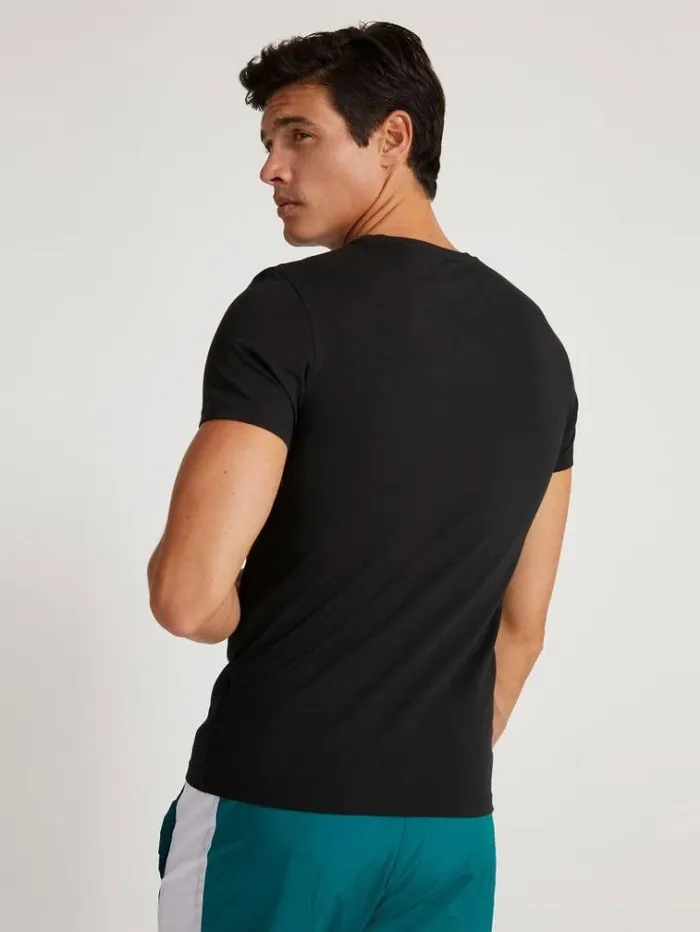 Men Triangle Logo Tshirt Black Guess Underwear
