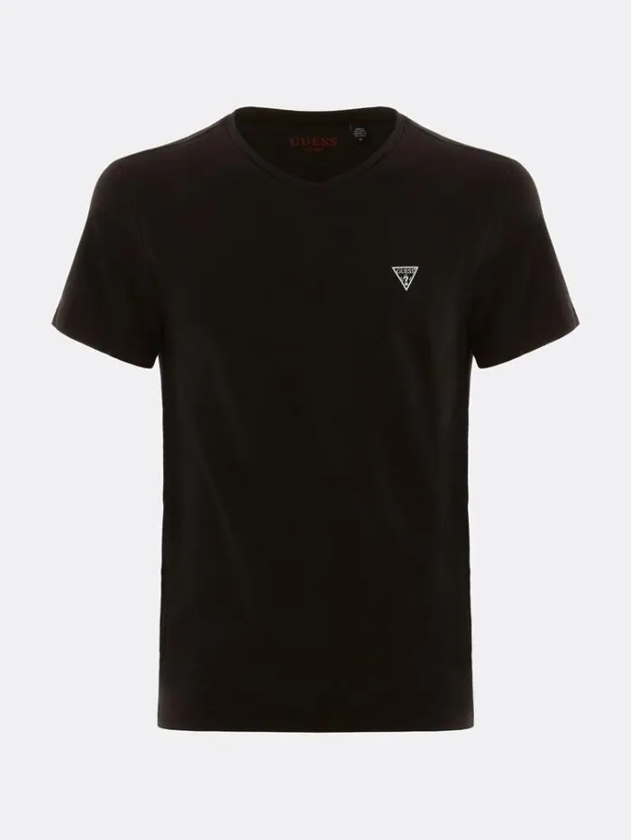 Men Triangle Logo Tshirt Black Guess Underwear