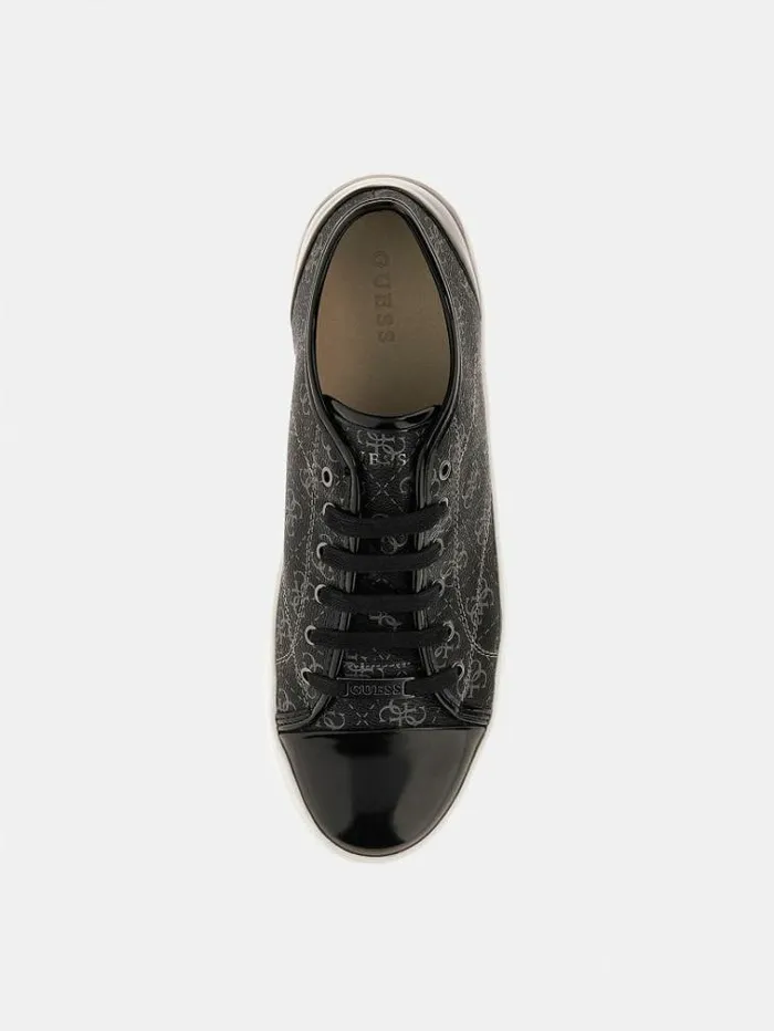 Men Udine 4g Logo Sneaker Black Guess Shoes