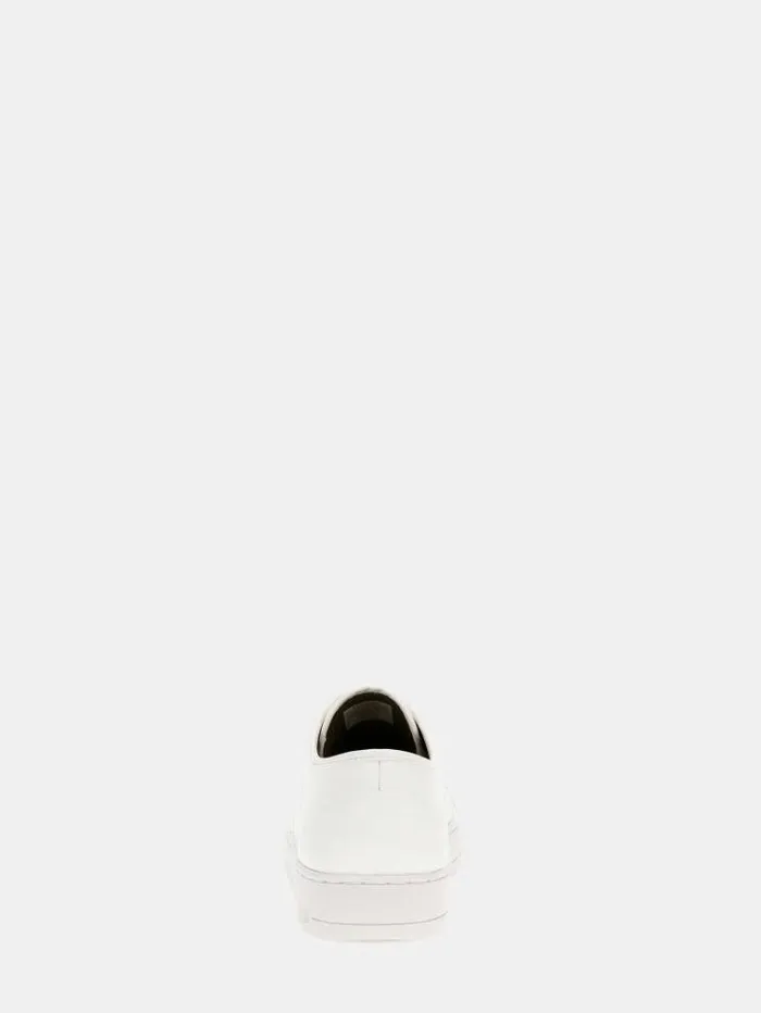 Men Udine Genuine Leather Sneaker White Guess Shoes