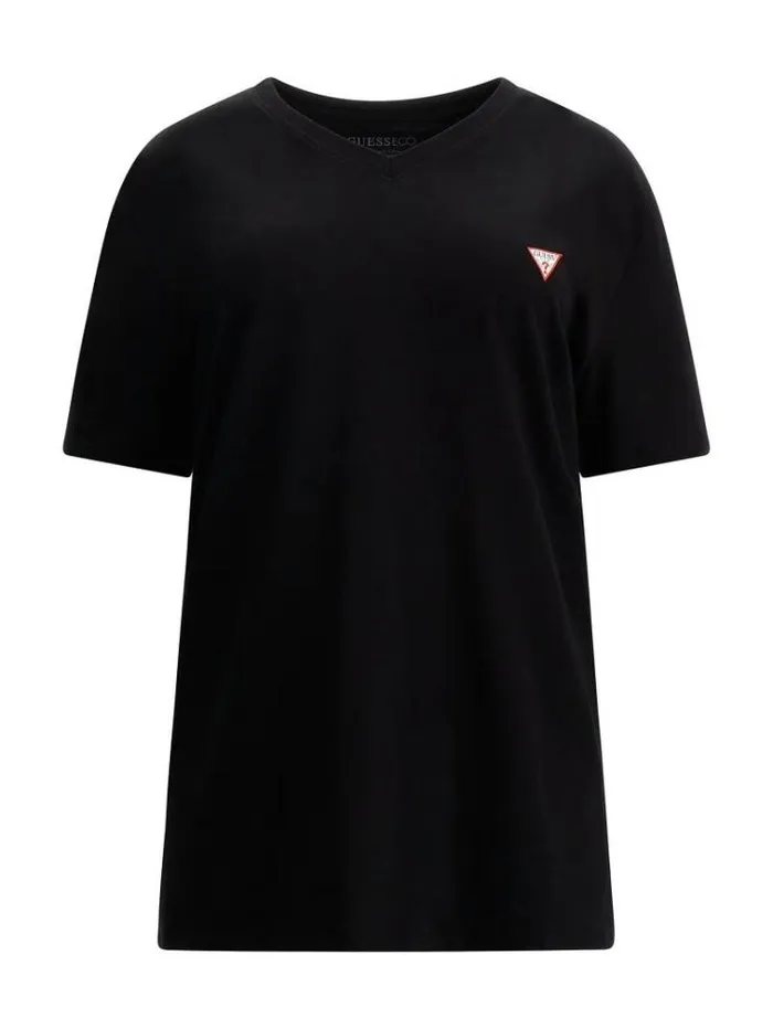 Men V Neck Tshirt Black Guess Tshirts And Polo Shirts