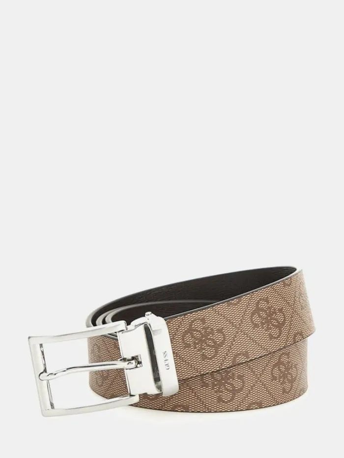 Men Vezzola 4g Logo Belt Multi Beige Guess Belts