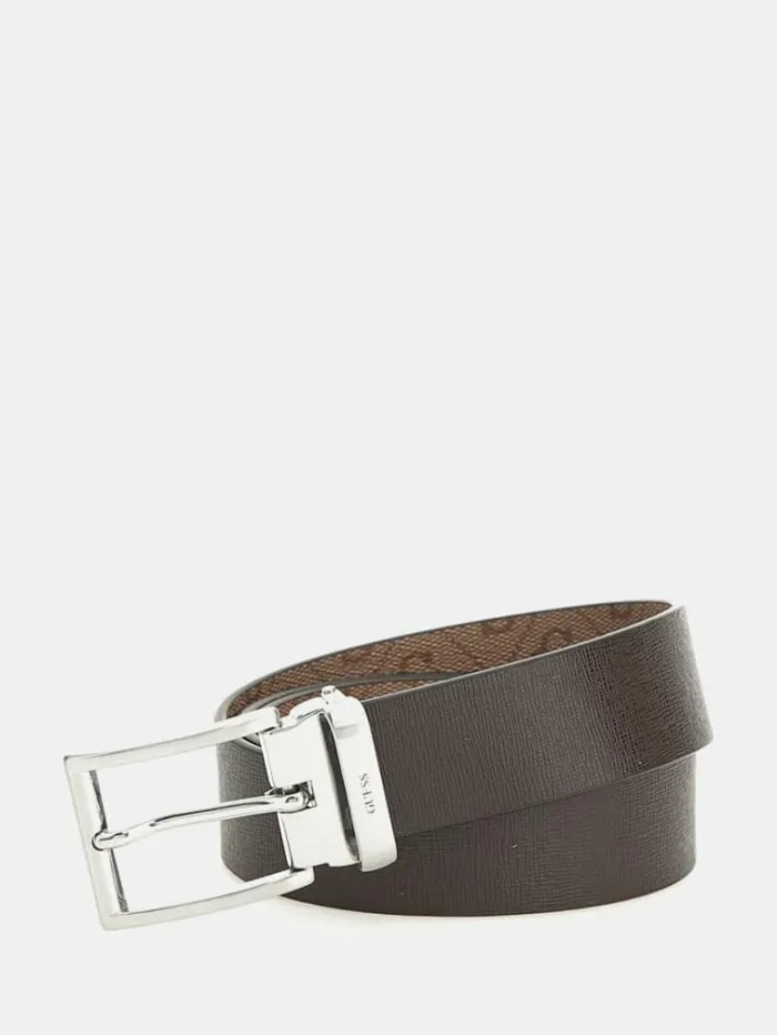 Men Vezzola 4g Logo Belt Multi Beige Guess Belts