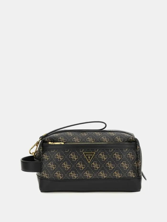 Men Vezzola 4g Logo Smart Vanity Case Brown Guess Small Accessories