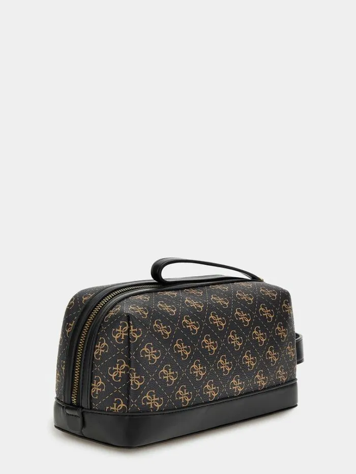Men Vezzola 4g Logo Smart Vanity Case Brown Guess Small Accessories