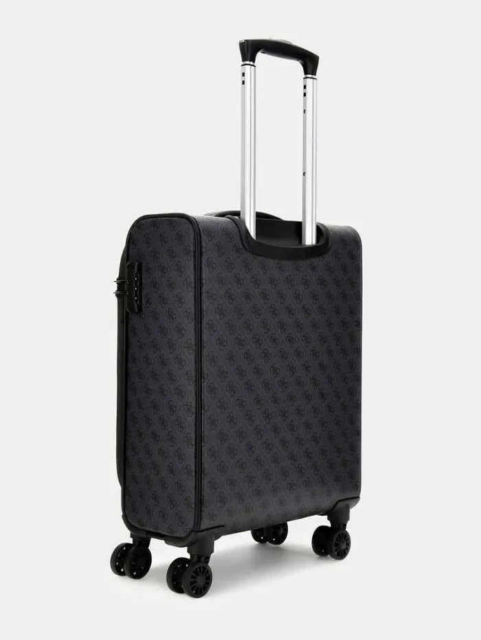 Men Vezzola 4g Logo Trolley Black Multi Guess Travel Bags