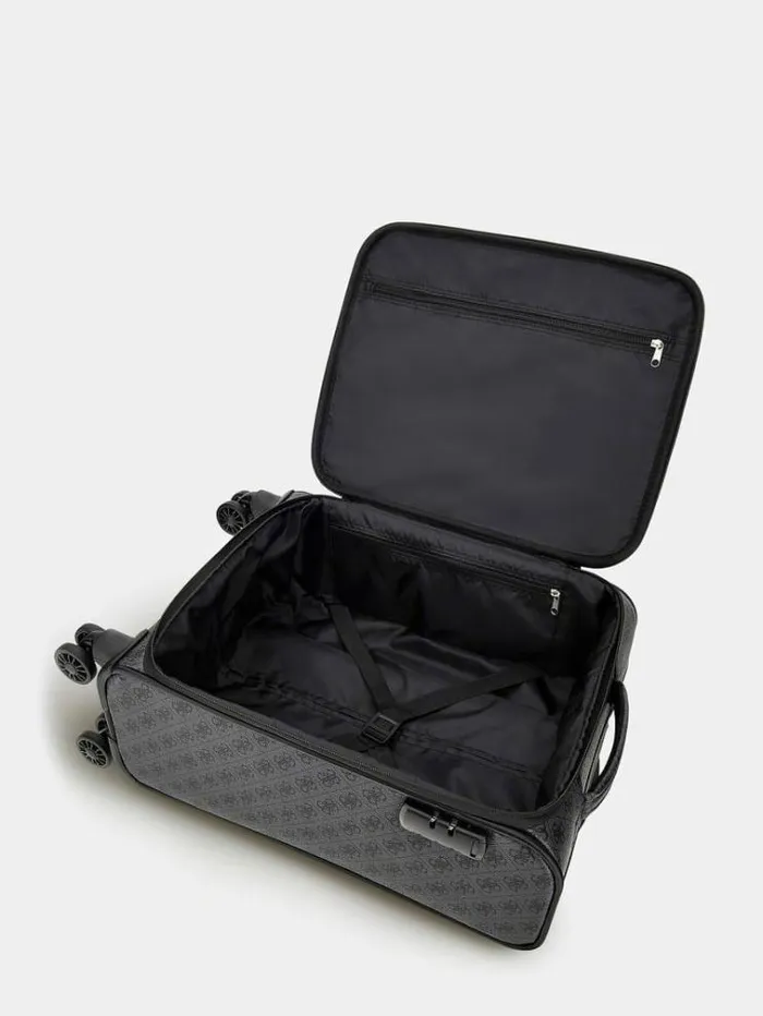 Men Vezzola 4g Logo Trolley Black Multi Guess Travel Bags