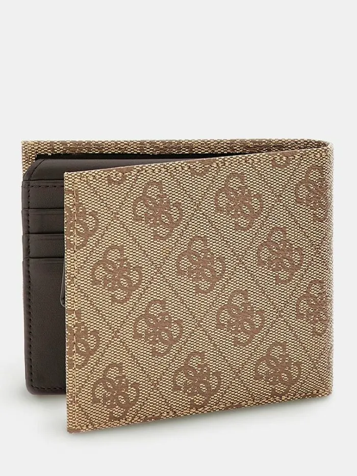 Men Vezzola 4g Logo Wallet Beige Guess Wallets