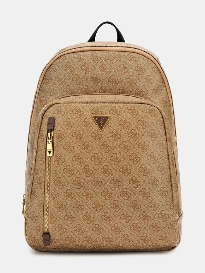 Men Vezzola Smart 4g Logo Backpack Beige Guess Backpacks And Bum Bags