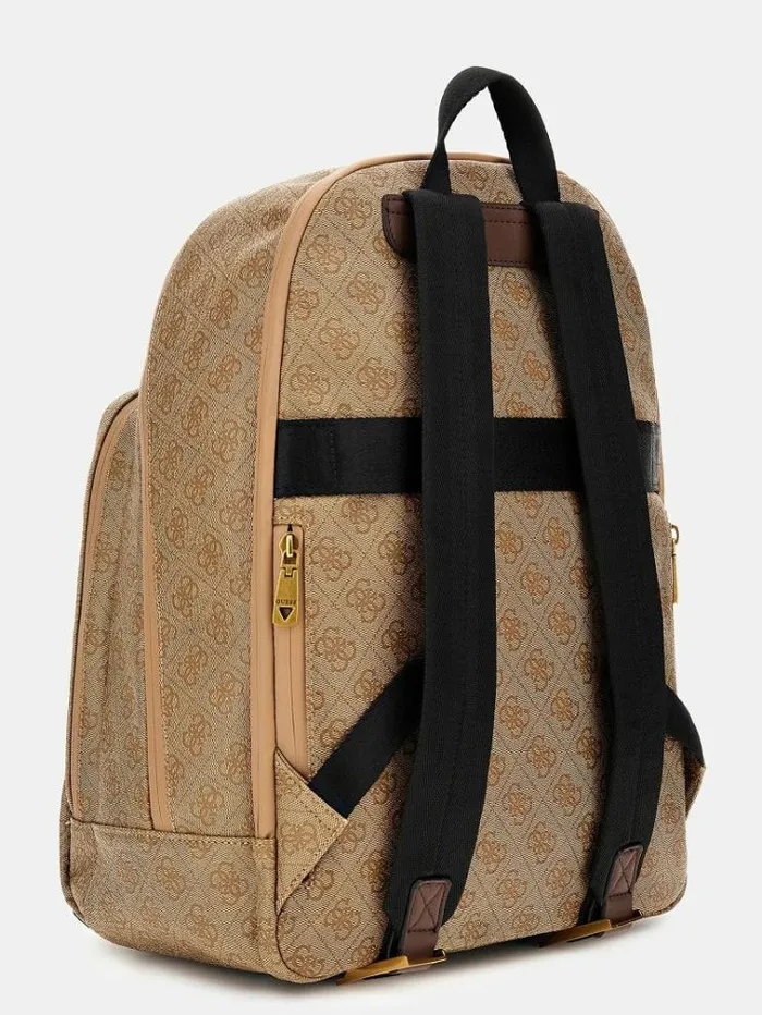 Men Vezzola Smart 4g Logo Backpack Beige Guess Backpacks And Bum Bags