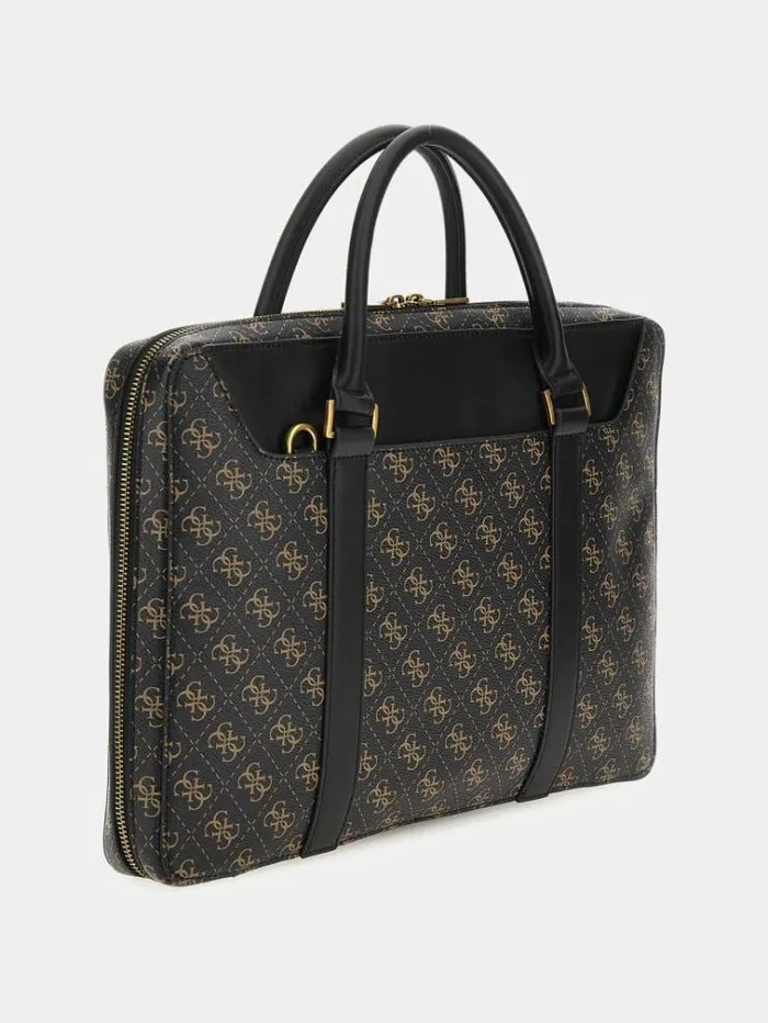 Men Vezzola Smart 4g Logo Bag Brown Guess Messenger Bags