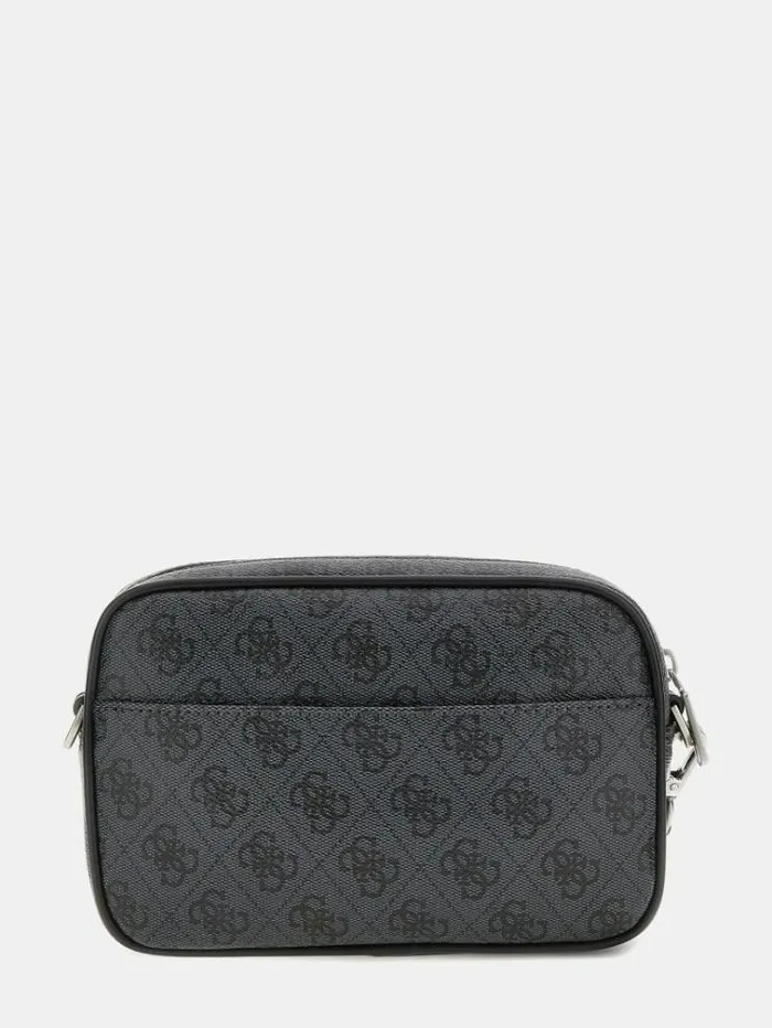 Men Vezzola Smart 4g Logo Mini Crossbody Bag Black Guess City Bags