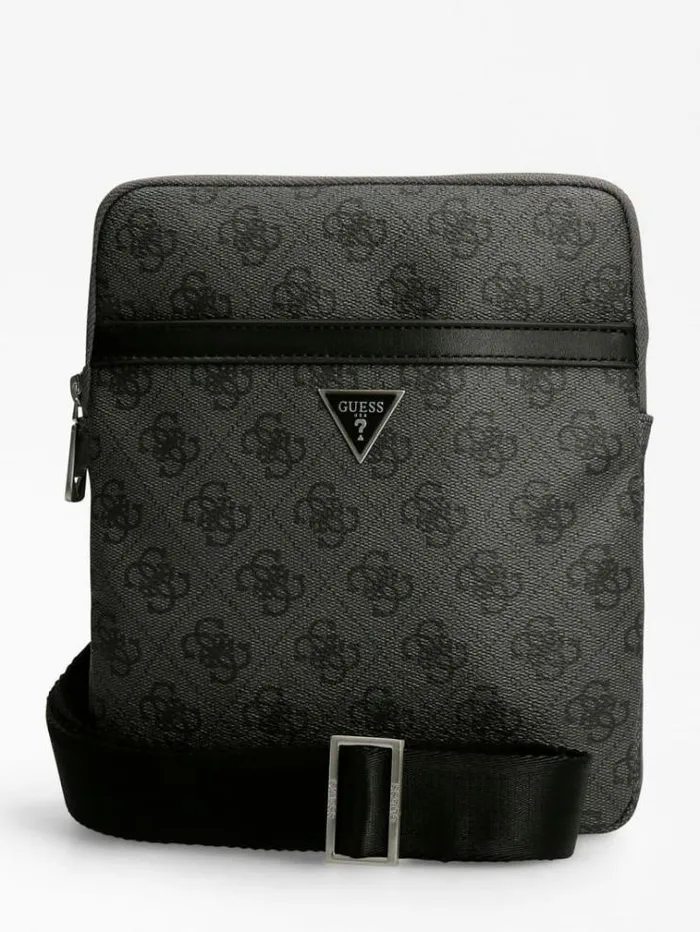 Men Vezzola Smart Mini Crossbody Black Guess City Bags