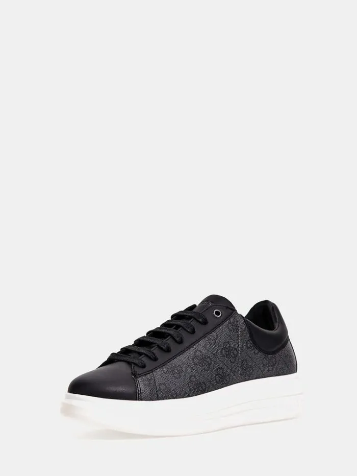 Men Vibo 4g Logo Sneakers Black Multi Guess Shoes