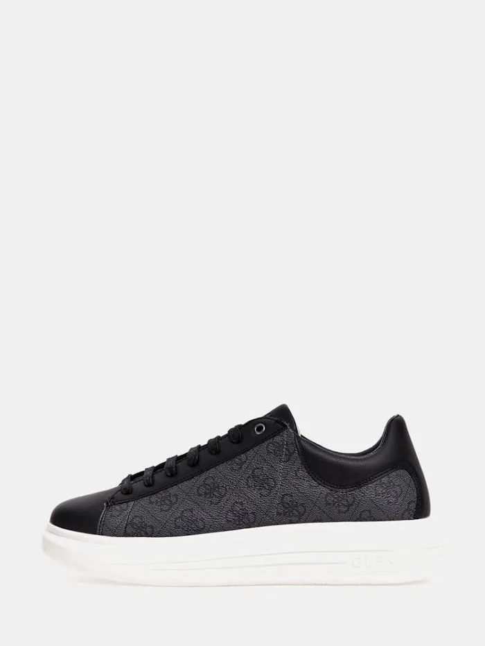 Men Vibo 4g Logo Sneakers Black Multi Guess Shoes