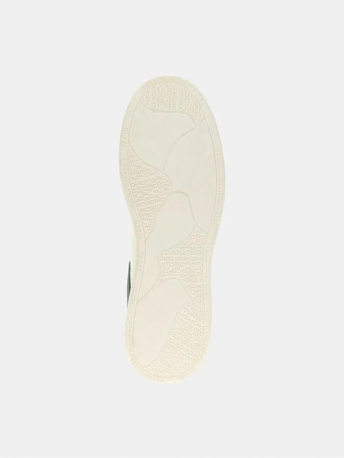 Men Vibo Faux Leather Sneaker Green Guess Shoes
