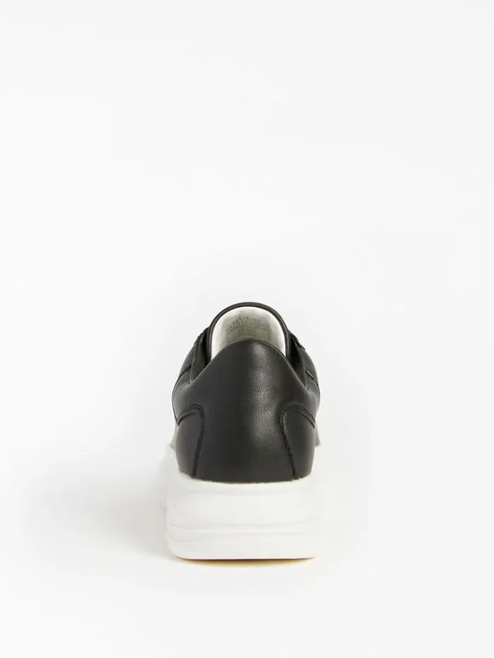 Men Vibo Mixed Leather Sneaker Black Guess Shoes