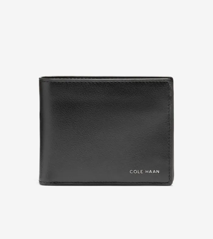Men Wallets Cole Haan Boxshine Extra Capacity Wallet Black