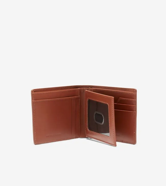 Men Wallets Cole Haan Boxshine Extra Capacity Wallet Cognac