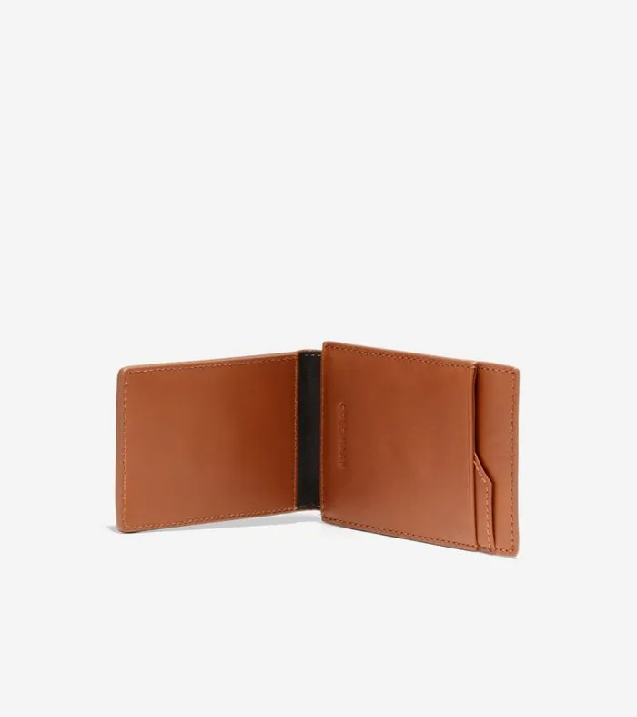 Men Wallets Cole Haan Boxshine Magnetic Wallet Cognac