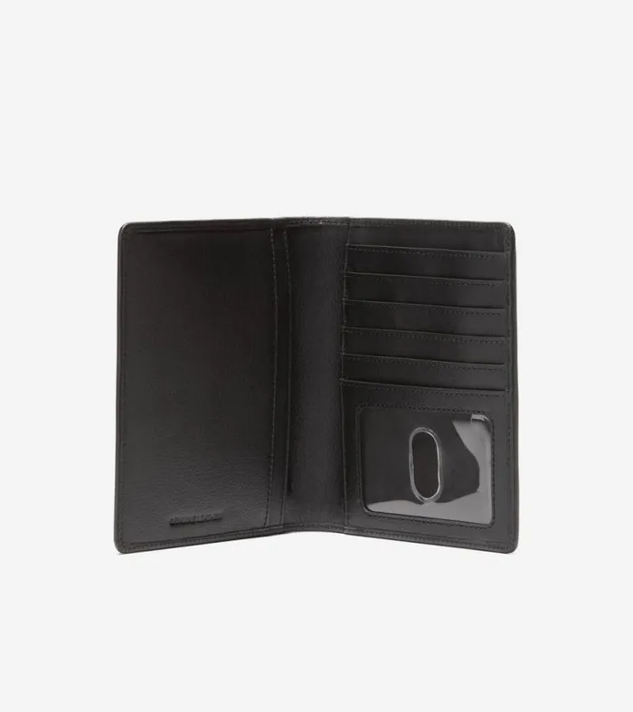 Men Wallets Cole Haan Passport Case With Luggage Tag Black