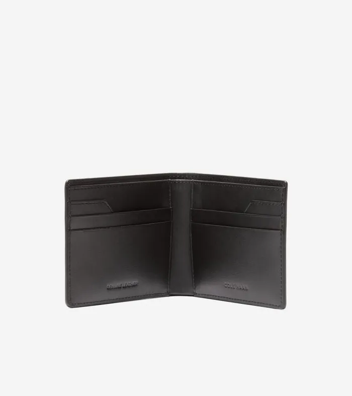 Men Wallets Cole Haan Slimfold Wallet With Valet Key Ring Black