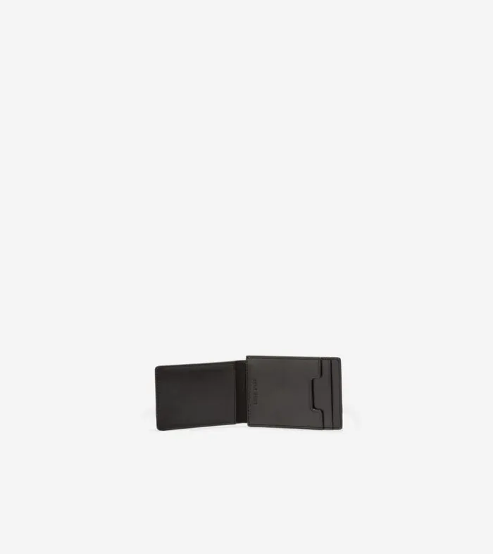 Men Wallets Cole Haan Washington Perforated Card Case Black