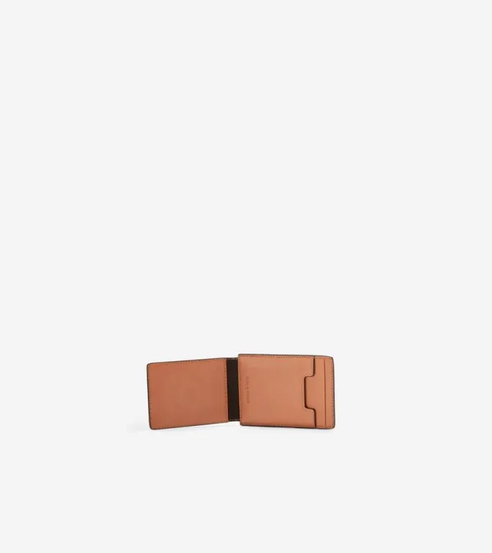 Men Wallets Cole Haan Washington Perforated Card Case British Tan