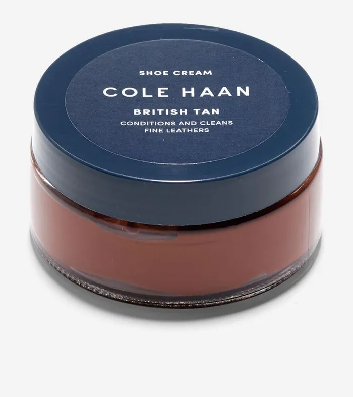 MenWomen Leather and Shoe Care Cole Haan Shoe Cream British Tan