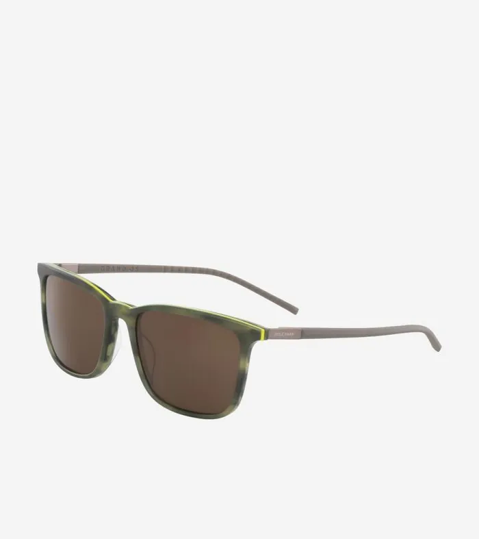MenWomen Sunglasses Cole Haan Rectangle Flex HornRimmed Sunglasses Olive Horn MenWomen Sunglasses Cole Haan Rectangle Flex HornRimmed Sunglasses Olive Horn