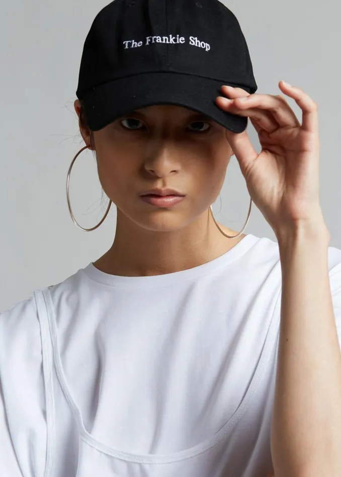 MenWomen The Frankie Shop Accessories Frankie Baseball Cap Black