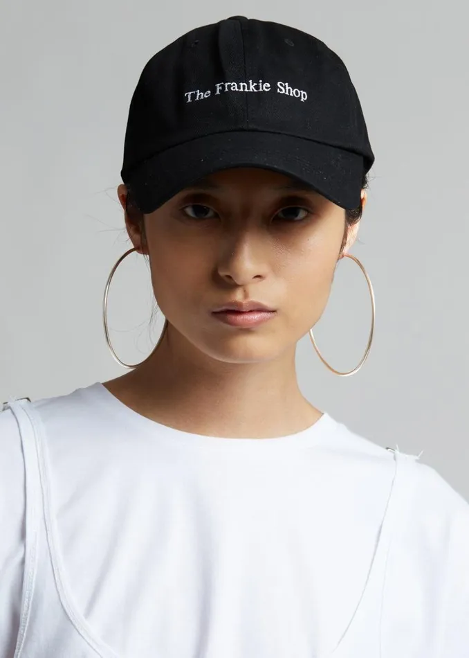 MenWomen The Frankie Shop Accessories Frankie Baseball Cap Black