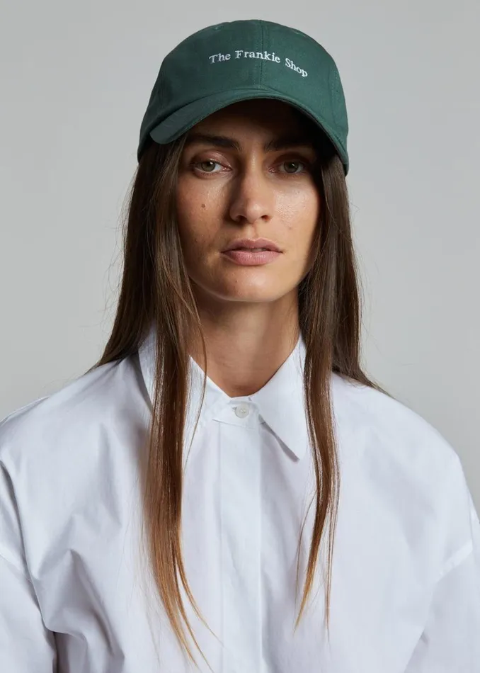 MenWomen The Frankie Shop Accessories Frankie Baseball Cap Pine