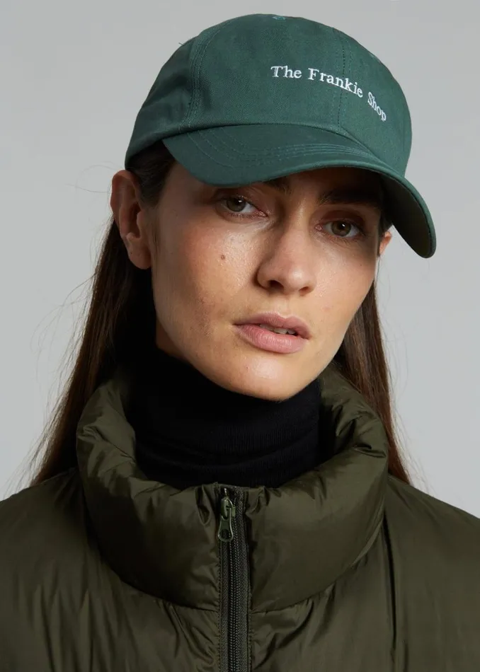 MenWomen The Frankie Shop Accessories Frankie Baseball Cap Pine