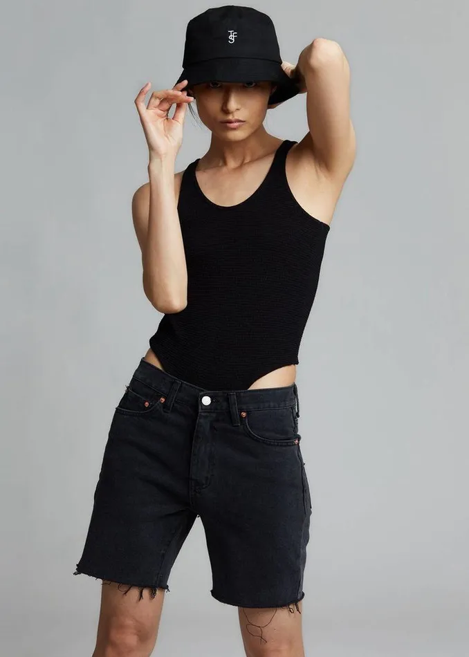 MenWomen The Frankie Shop Accessories Frankie Bucket Hat Black