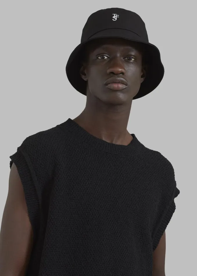 MenWomen The Frankie Shop Accessories Frankie Bucket Hat Black