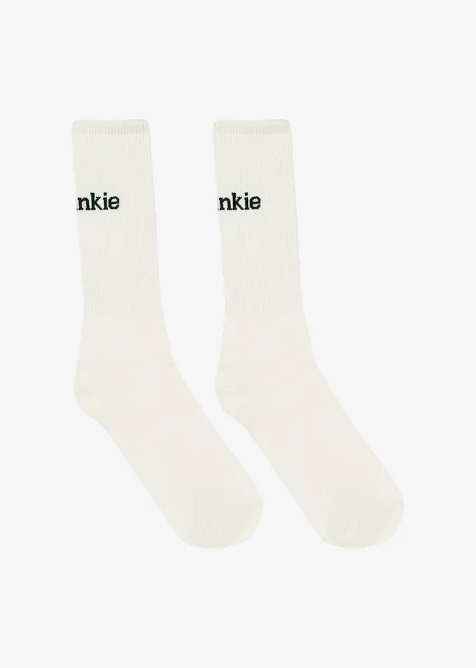 MenWomen The Frankie Shop Accessories Frankie In English Ribbed Socks Vanilla
