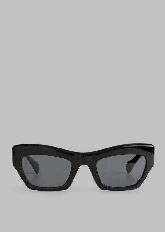 MenWomen The Frankie Shop Accessories Port Tanger Ayreen Sunglasses Black Acetateblack Lens MenWomen The Frankie Shop Accessories Port Tanger Ayreen Sunglasses Black Acetateblack Lens