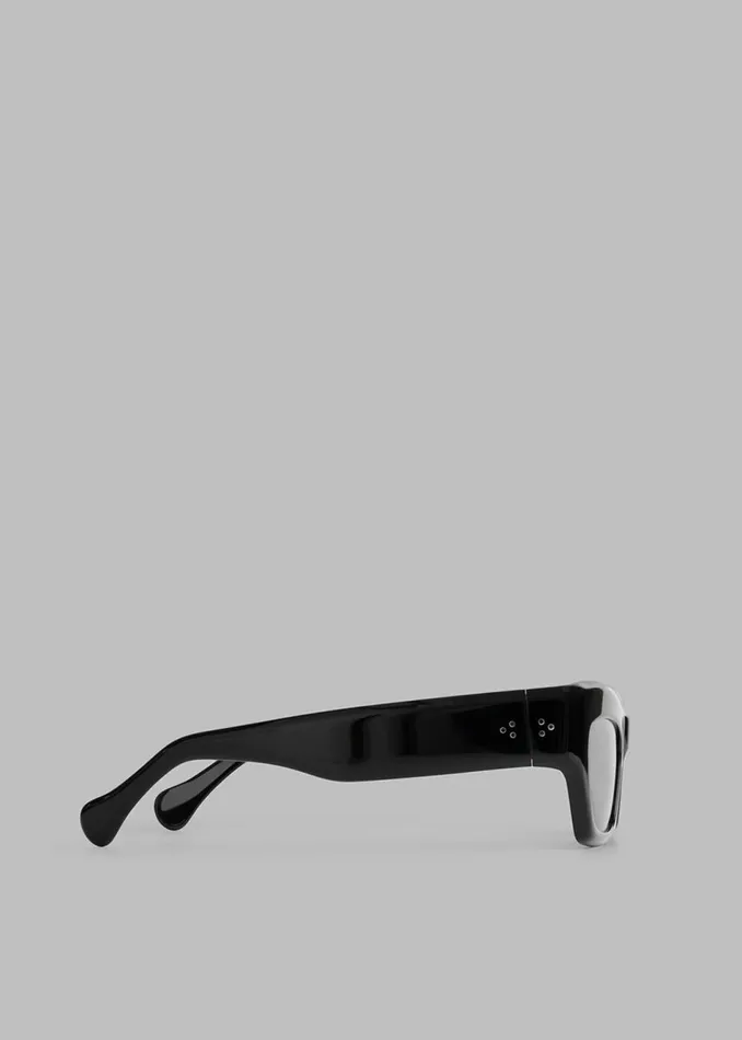 MenWomen The Frankie Shop Accessories Port Tanger Ayreen Sunglasses Black Acetateblack Lens