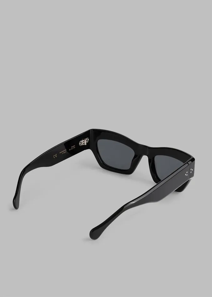 MenWomen The Frankie Shop Accessories Port Tanger Ayreen Sunglasses Black Acetateblack Lens