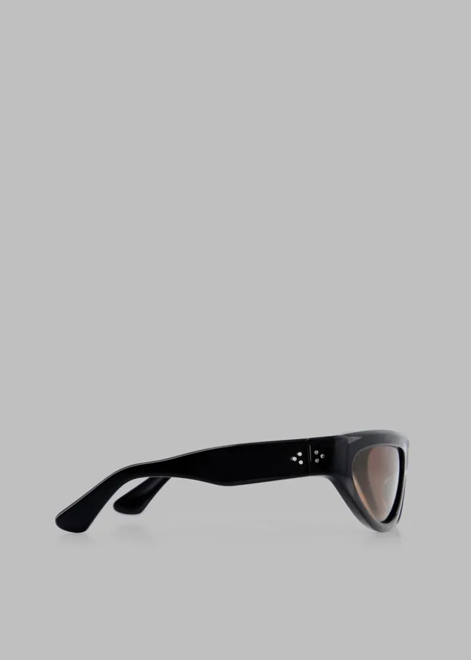 MenWomen The Frankie Shop Accessories Port Tanger Malick Sunglasses Black Acetatetobacco Lens